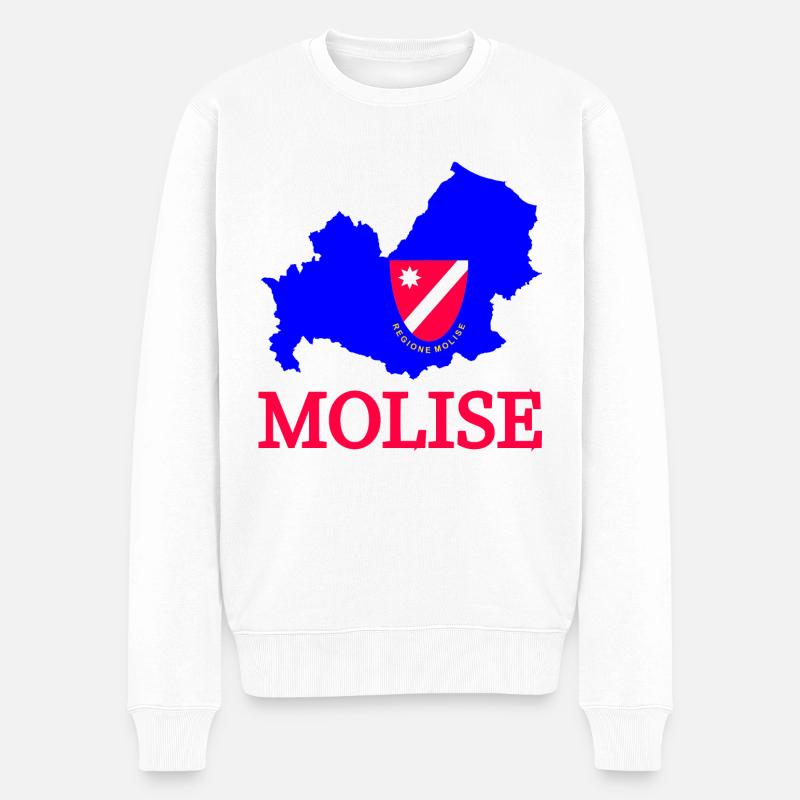 Molise - Männer Premium Bio Pullover - Weiß