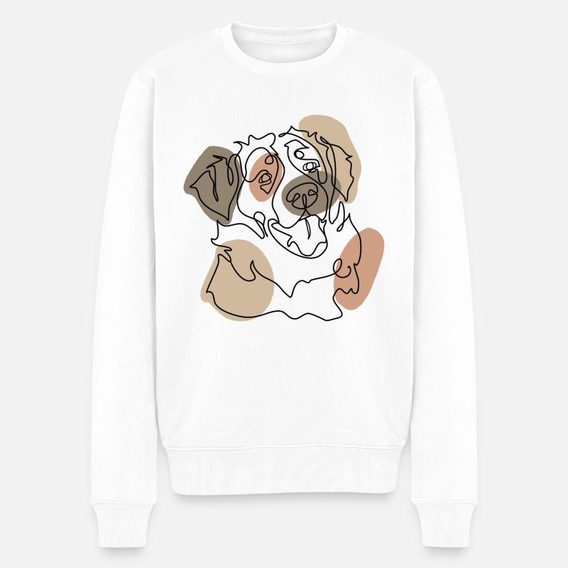 BERNOIS - Pull Premium bio Homme - blanc