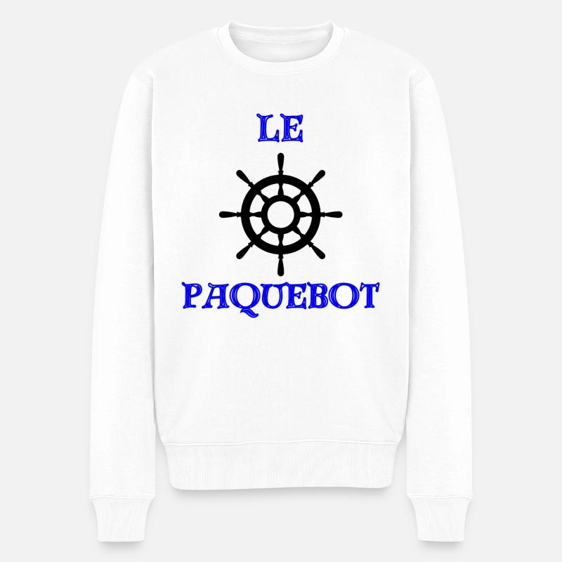 Le Paquebot - Pull Premium bio Homme - blanc