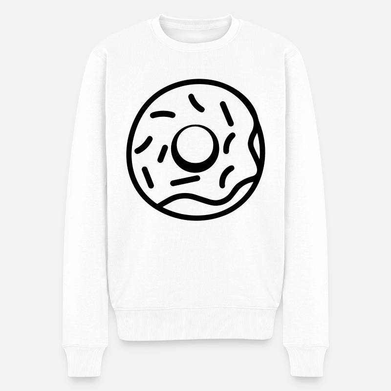 donut - Pull Premium bio Homme - blanc