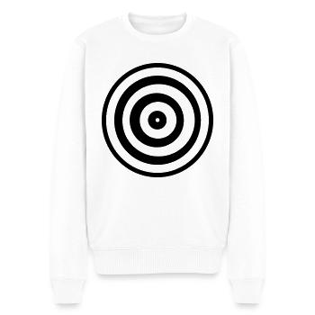 Ziel - Männer Premium Bio Pullover - Weiß - Vorne - Thijin (182cm)