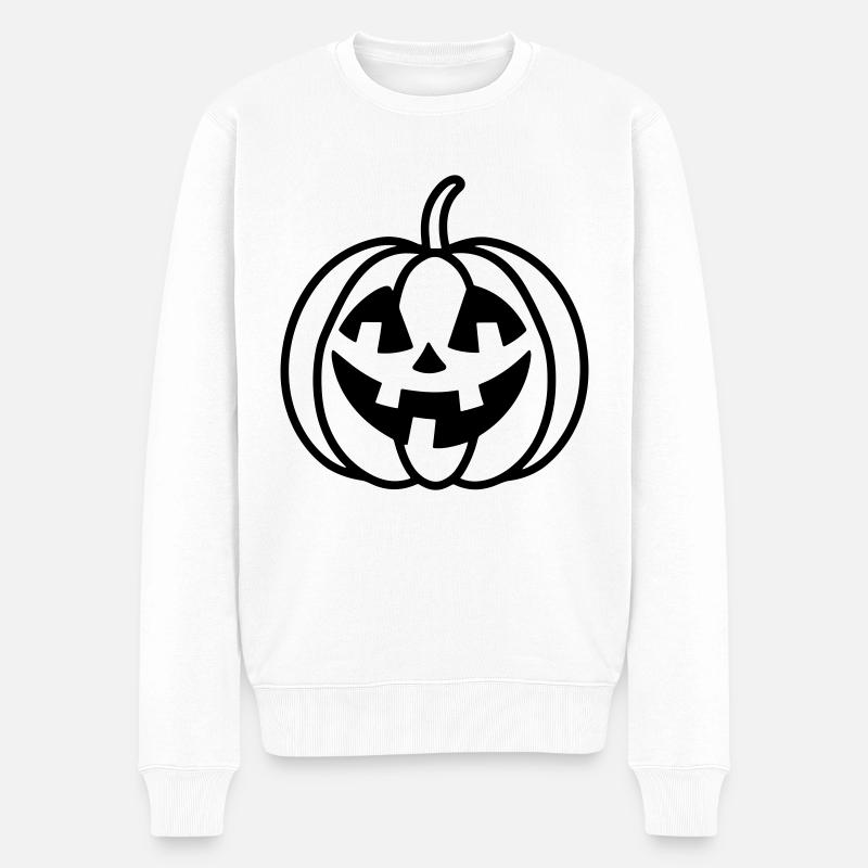 citrouille - Pull Premium bio Homme - blanc