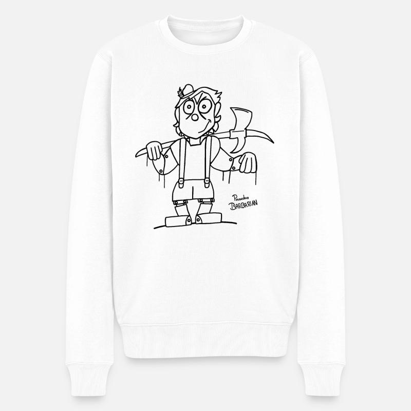 Marionnette en barbare (blanc) - Pull Premium bio Homme - blanc