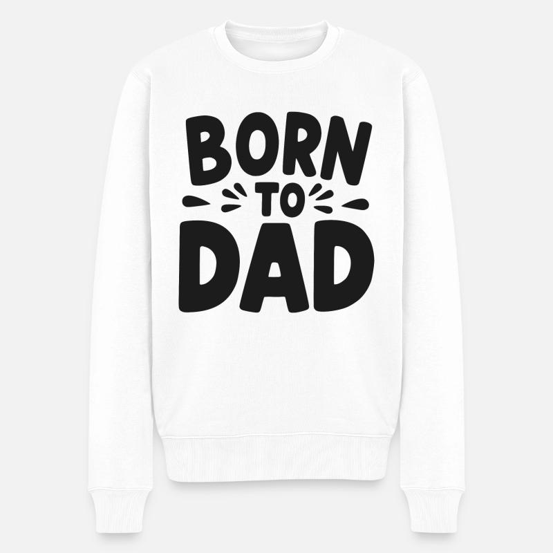 Né de papa - Pull Premium bio Homme - blanc