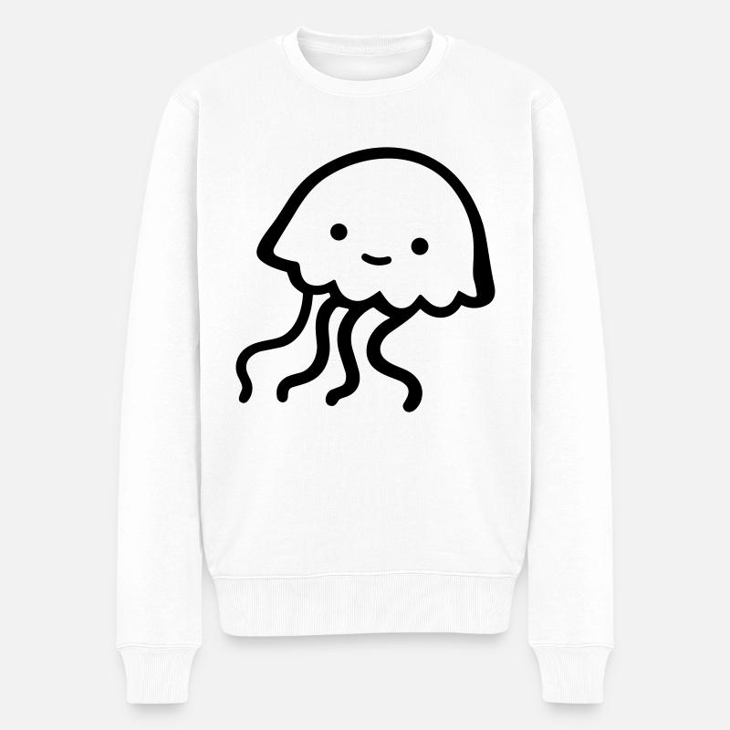 Méduse - Pull Premium bio Homme - blanc