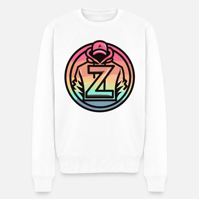 Hoodie - Männer Premium Bio Pullover - Weiß