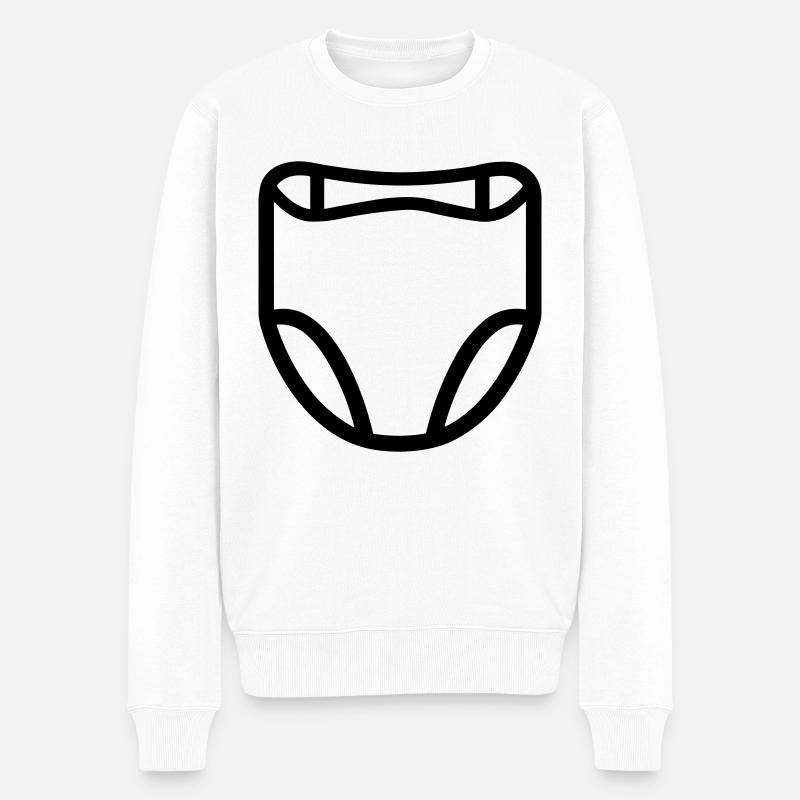 Couche - Pull Premium bio Homme - blanc