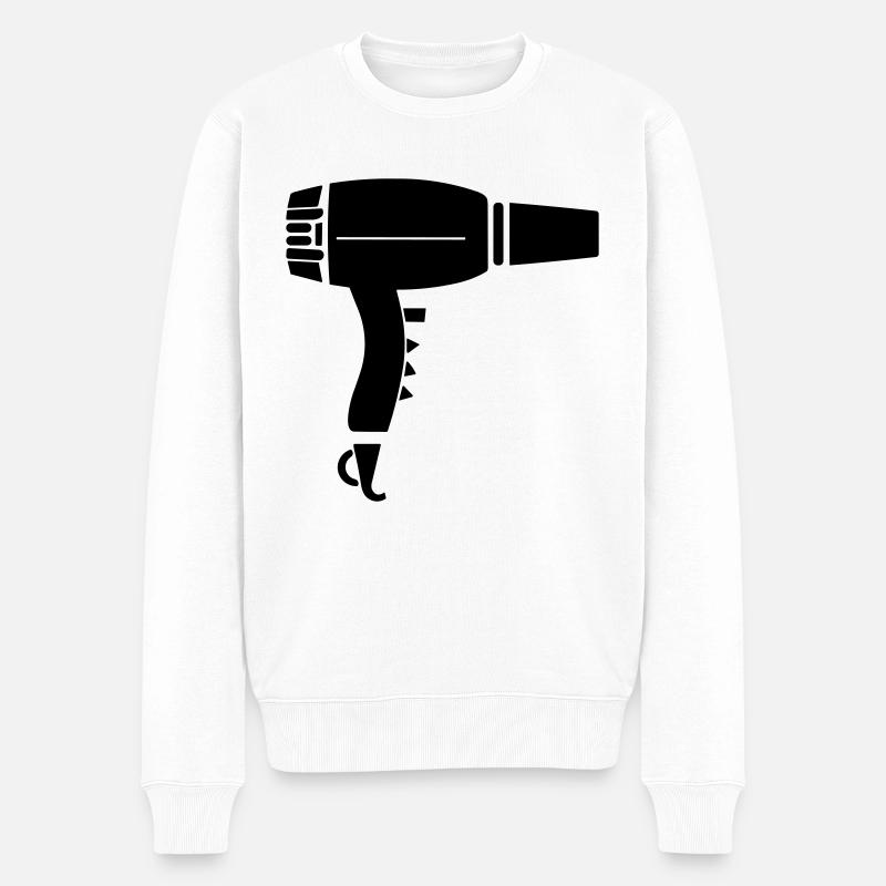 Föhn - Männer Premium Bio Pullover - Weiß