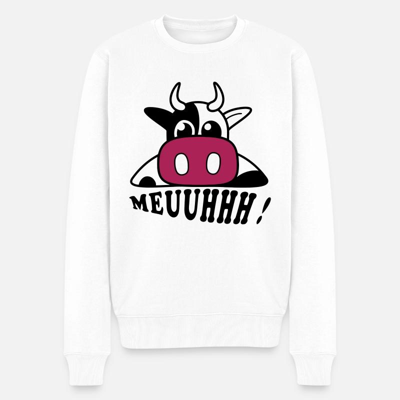 La Vachette - Pull Premium bio Homme - blanc