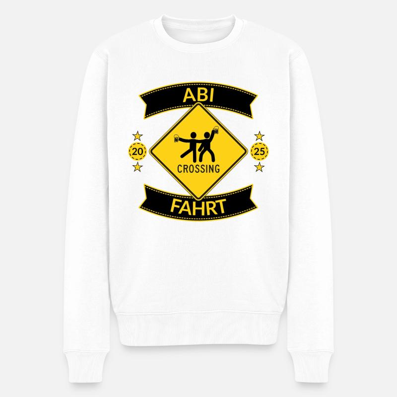 Abifahrt crossing 2025 - Männer Premium Bio Pullover - Weiß