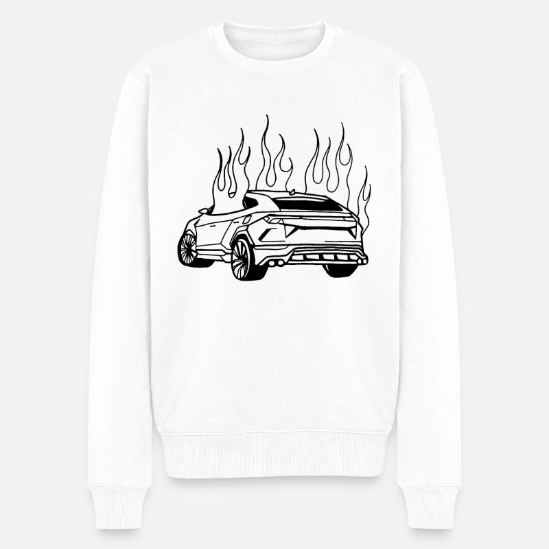 LAMBO - SUPERCAR - Männer Premium Bio Pullover - Weiß