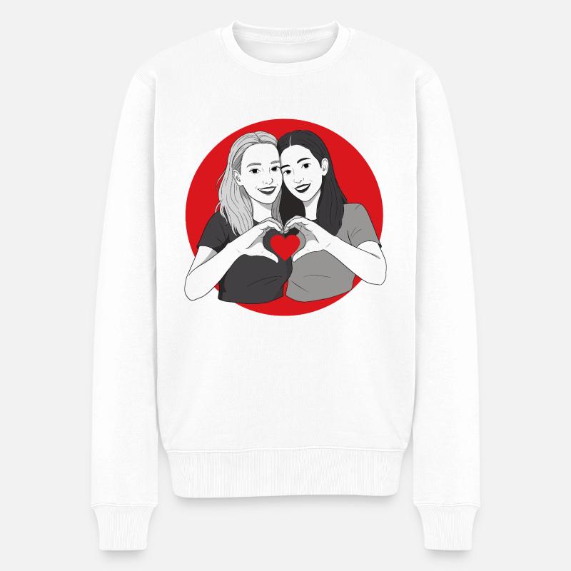 L’amour est l’amour - Pull Premium bio Homme - blanc