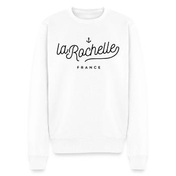 La Rochelle - France - Pull Premium bio Homme - blanc - Devant - Thijin (182cm)