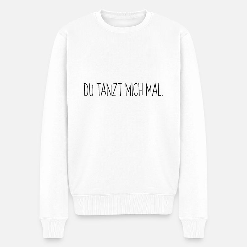 tanzen Tänzer Musik Tänzerin Tanz Geschenkidee - Männer Premium Bio Pullover - Weiß
