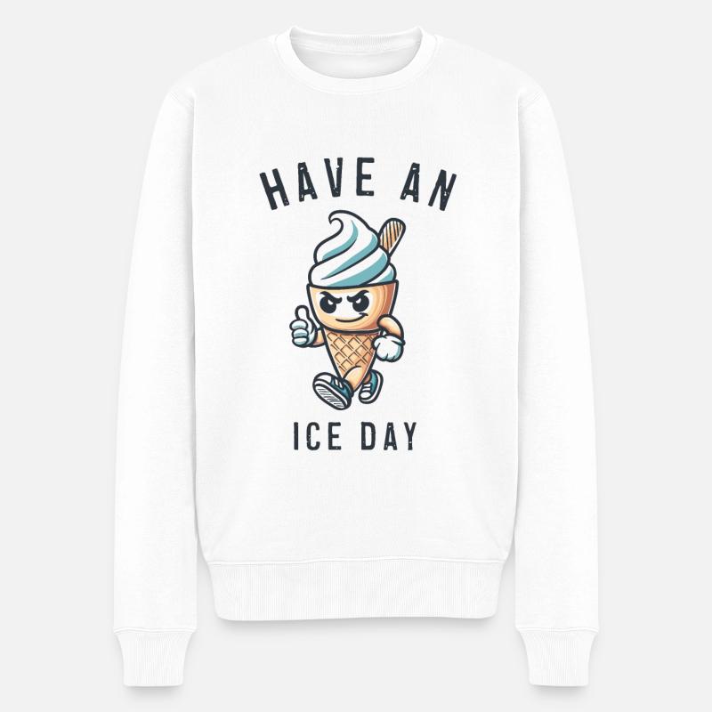 Bonne journée - Pull Premium bio Homme - blanc