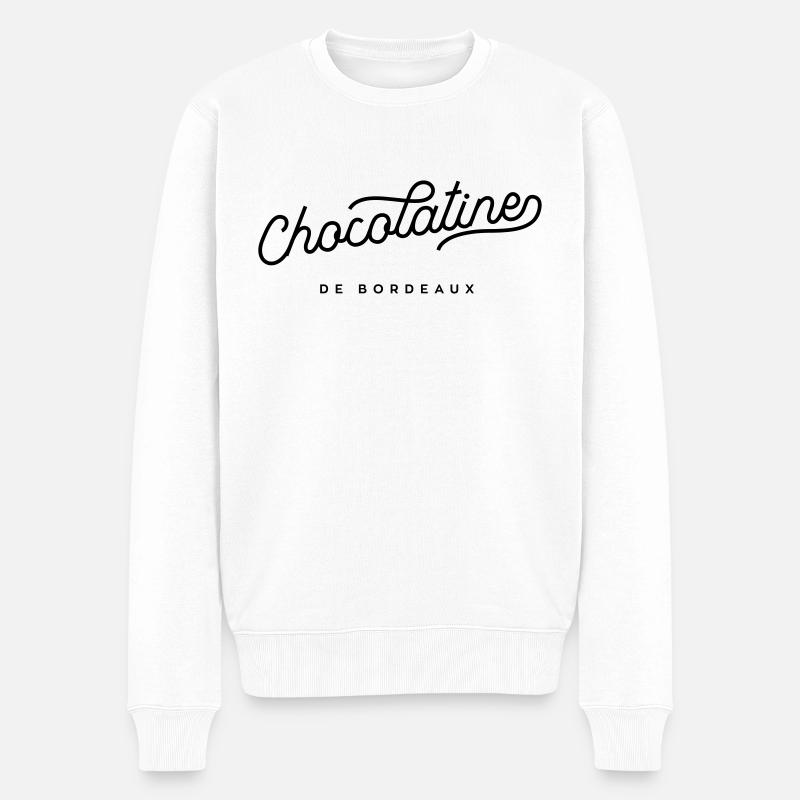 La chocolatine de Bordeaux - Pull Premium bio Homme - blanc