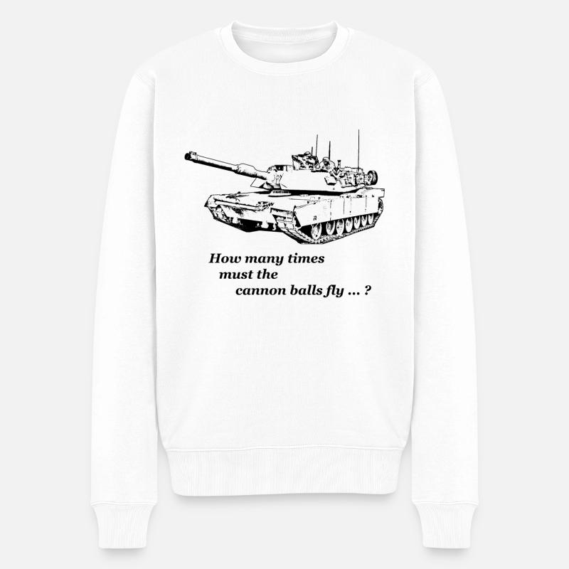 Dylan - Cannon balls - Männer Premium Bio Pullover - Weiß