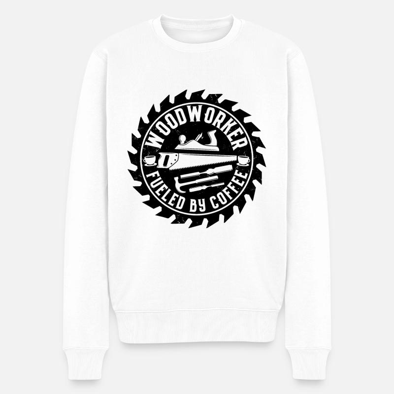 Tischler - Männer Premium Bio Pullover - Weiß