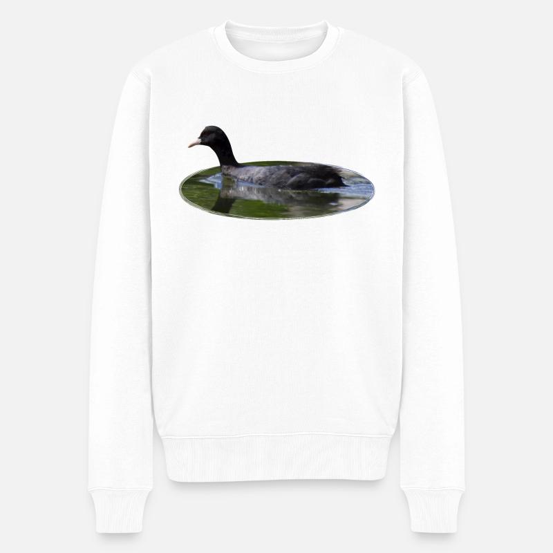 Blässhuhn - Männer Premium Bio Pullover - Weiß