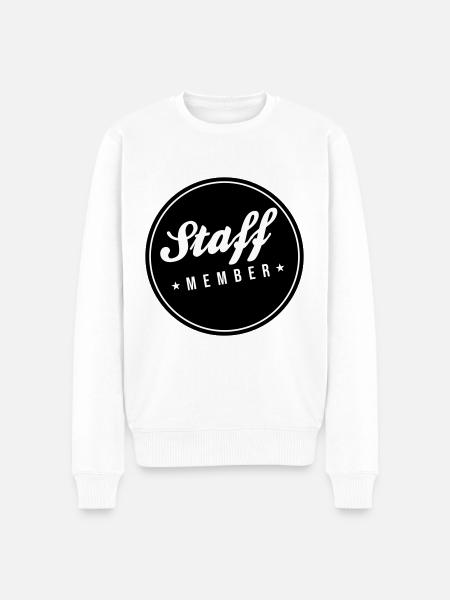 Staff Member - Men's Premium Organic Jumper - white