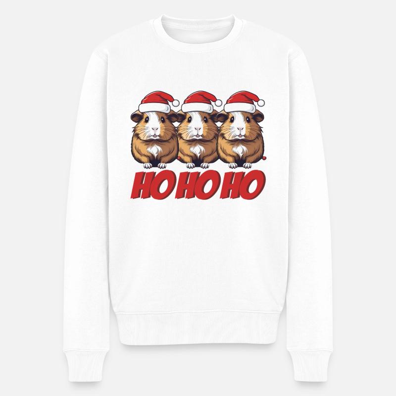 Cochon d’Inde Saint-Nicolas - Pull Premium bio Homme - blanc