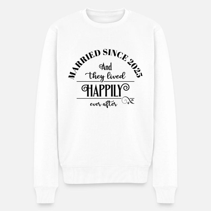 Married since 2025 - Männer Premium Bio Pullover - Weiß