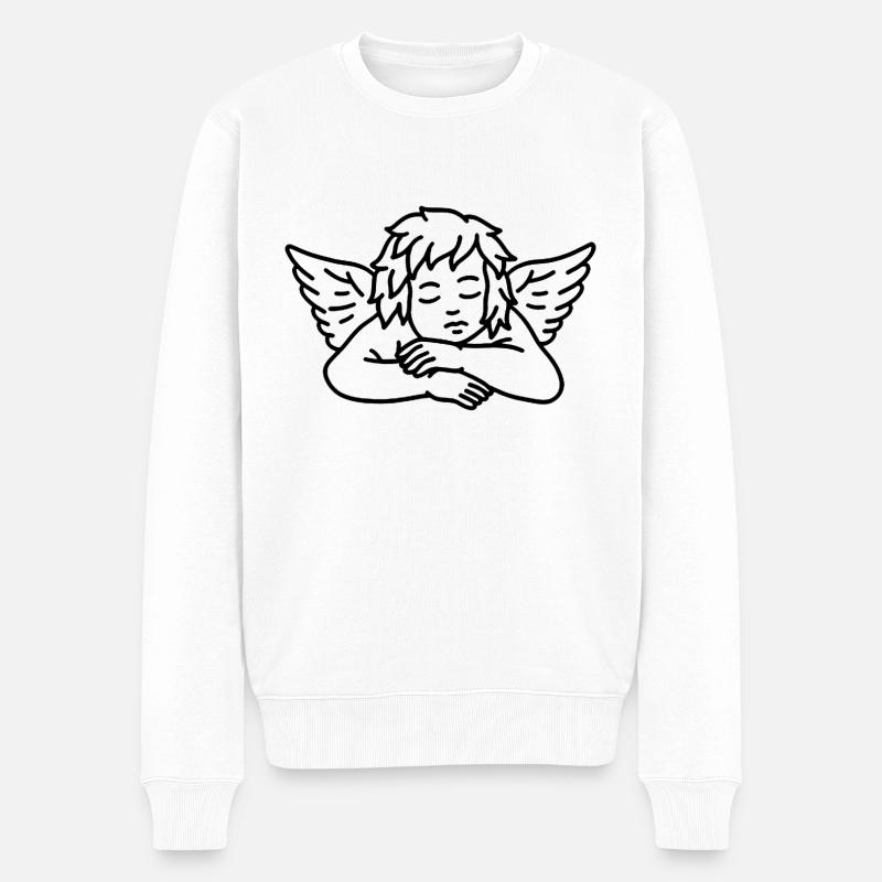 Ange triste - Pull Premium bio Homme - blanc