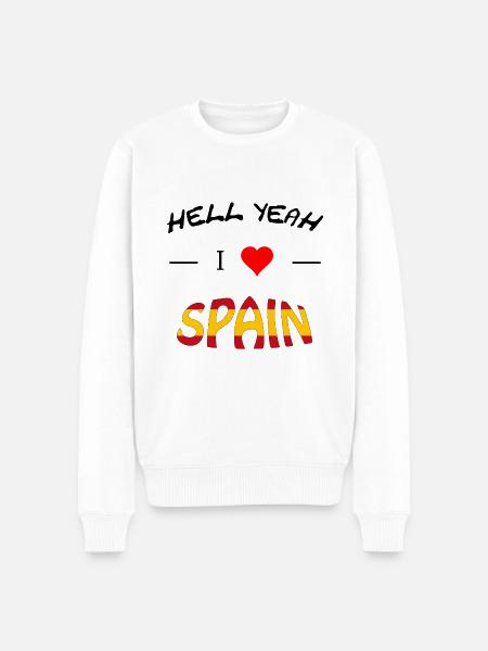 Spanien Spain - Männer Premium Bio Pullover - Weiß
