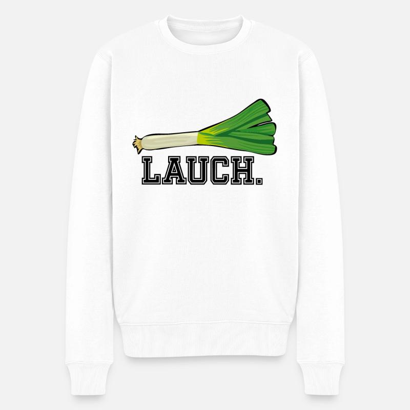 lauch1 - Männer Premium Bio Pullover - Weiß
