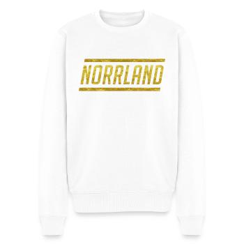 Goldenes Norrland - Männer Premium Bio Pullover - Weiß - Vorne - Thijin (182cm)