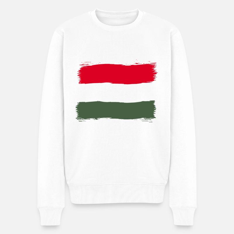 Hongrie - Pull Premium bio Homme - blanc