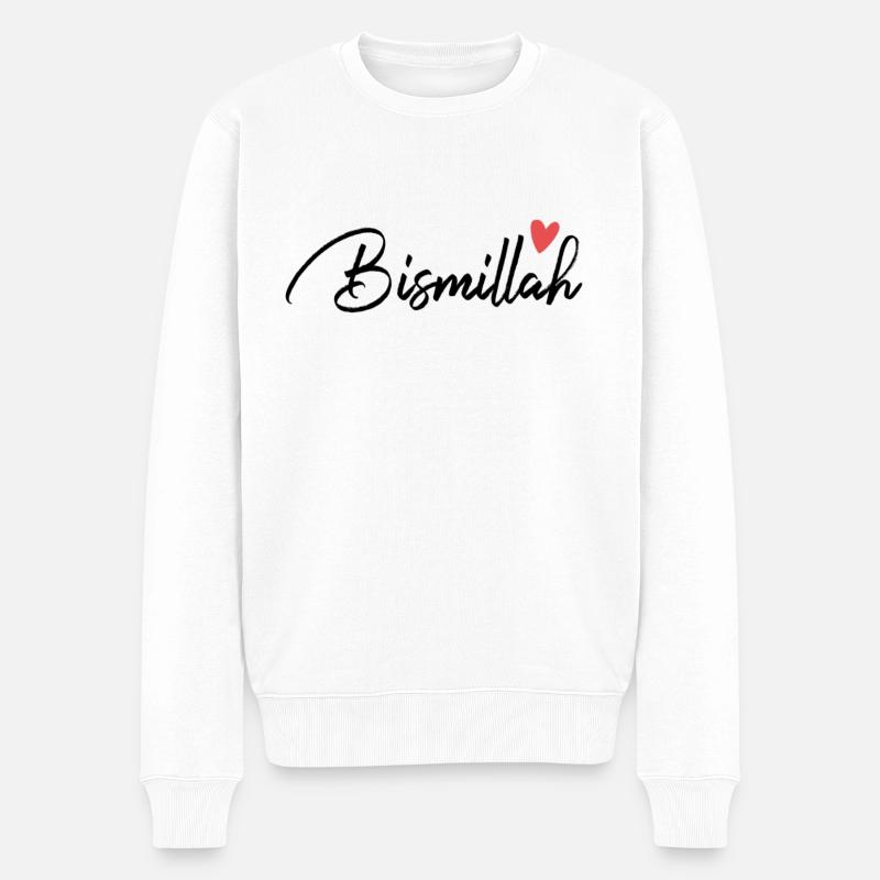 Love Bismillah - Pull Premium bio Homme - blanc