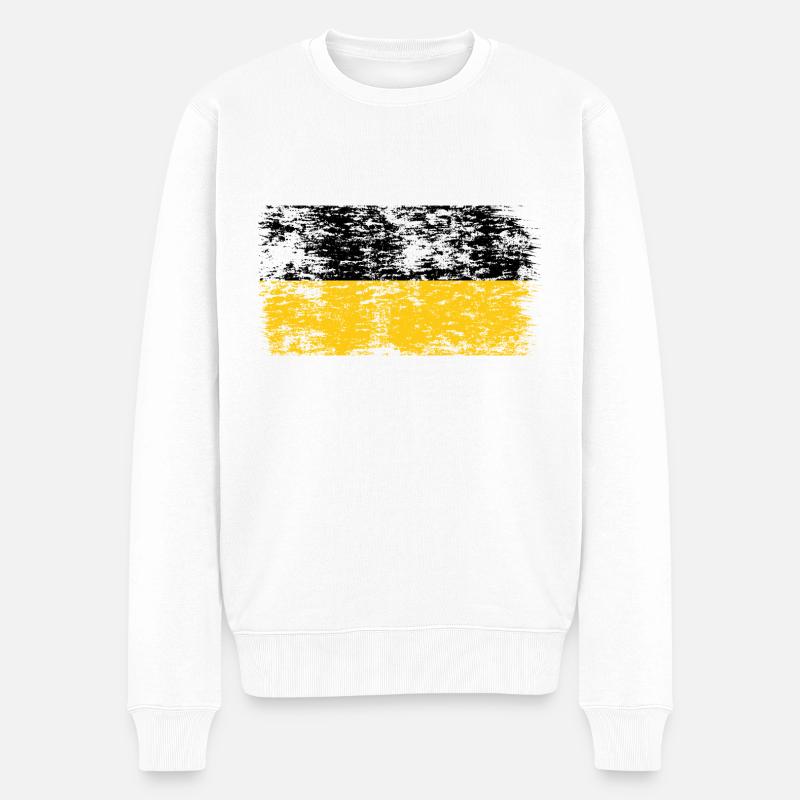 Drapeau du Bade-Wurtemberg Heimat Stuttgart - Pull Premium bio Homme - blanc