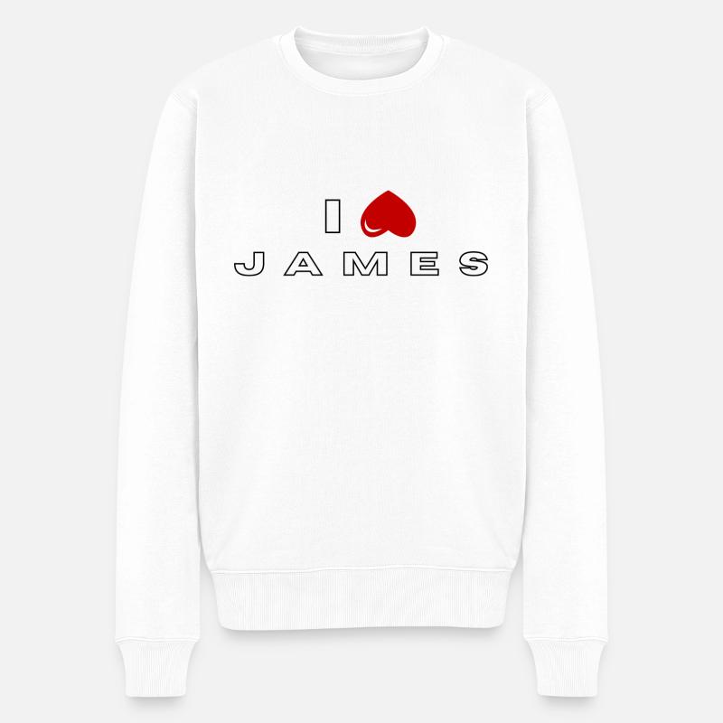 Je déteste James - Pull Premium bio Homme - blanc