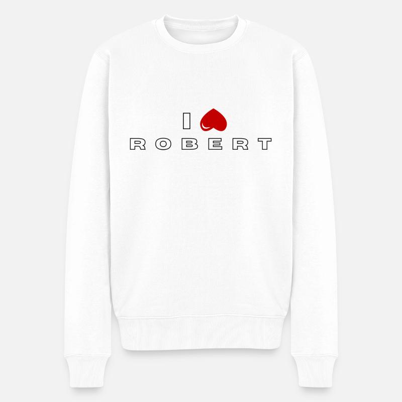 Je déteste Robert - Pull Premium bio Homme - blanc
