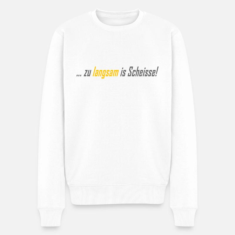 MTB - Männer Premium Bio Pullover - Weiß