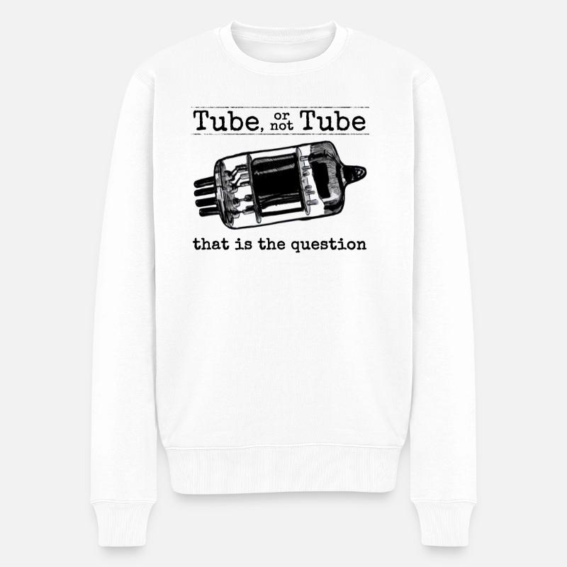 Tube or not Tube - Männer Premium Bio Pullover - Weiß
