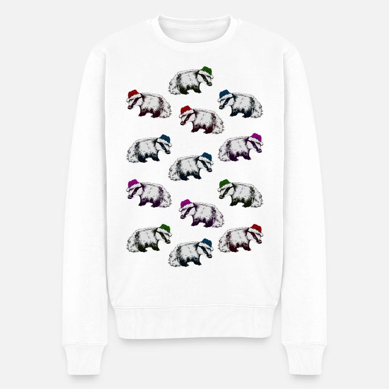 BLAIREAUX DE NOËL - Pull Premium bio Homme - blanc