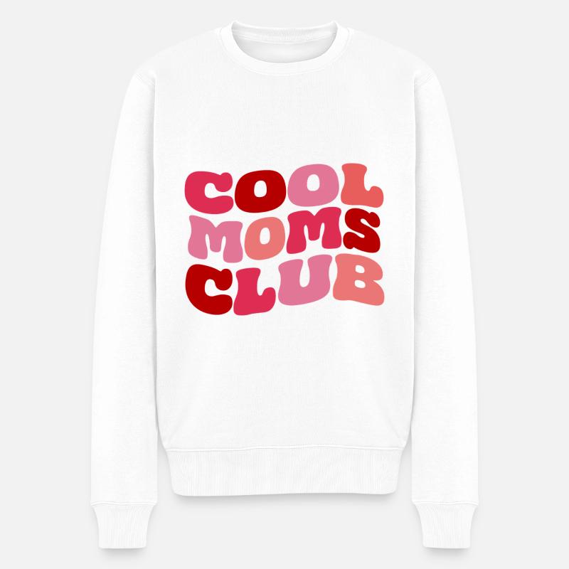Cool Moms Club - Männer Premium Bio Pullover - Weiß