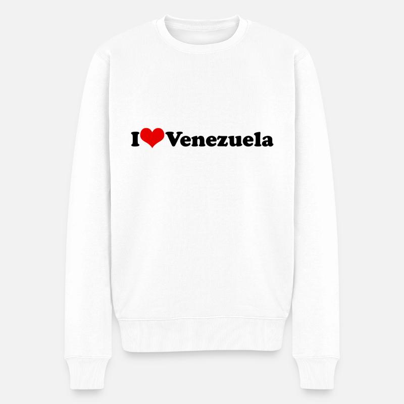 J’aime le Venezuela - Pull Premium bio Homme - blanc
