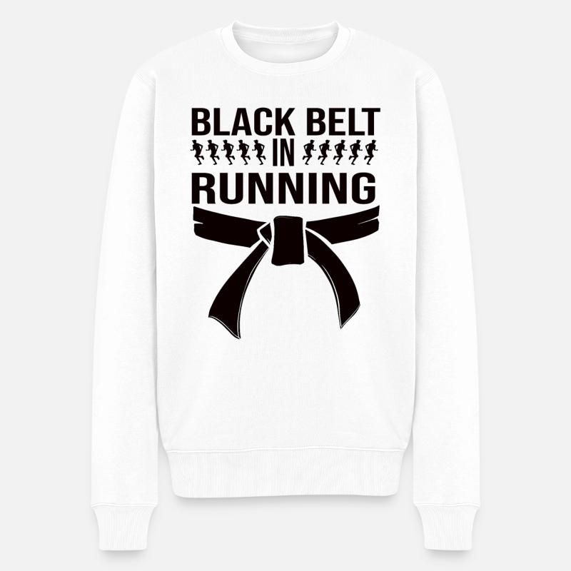 Marathon - Männer Premium Bio Pullover - Weiß