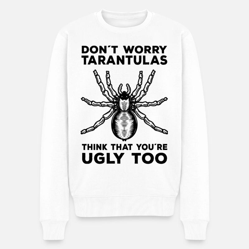 Tarantula - Männer Premium Bio Pullover - Weiß