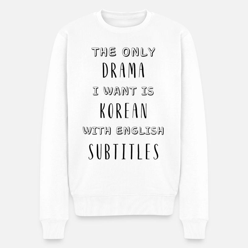 Sous-titres - Pull Premium bio Homme - blanc