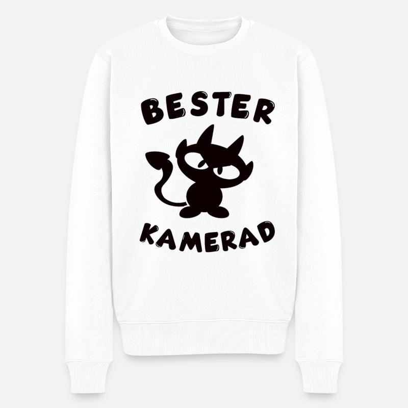 Cool Best Mate Design - Pull Premium bio Homme - blanc