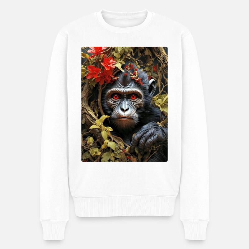 Singe Plantes Effrayantes 1.13 - Pull Premium bio Homme - blanc
