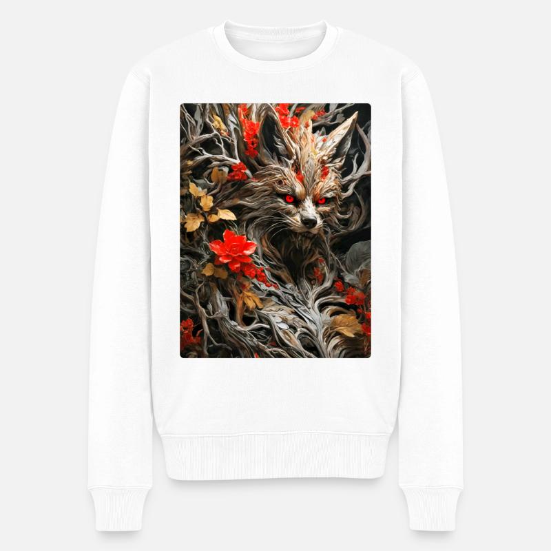 Plantes effrayantes Fox 1.6 - Pull Premium bio Homme - blanc