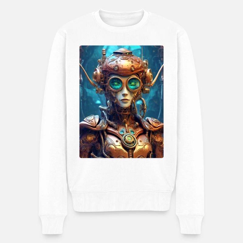 Extraterrestre steampunk 1.16 - Pull Premium bio Homme - blanc