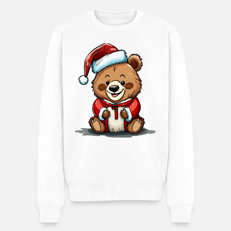 Petit Ourson de Noël - Pull Premium bio Homme - blanc