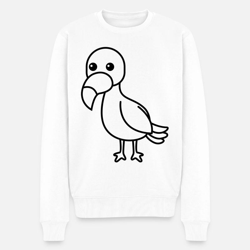 Toucan Comic Animal - Pull Premium bio Homme - blanc