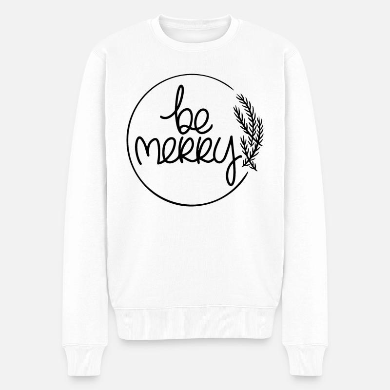 Soyez joyeux - Pull Premium bio Homme - blanc